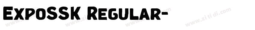 ExpoSSK Regular字体转换